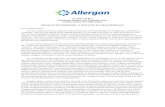 ALLERGAN PLC Clonshaugh Business and Technology Park ... · Clonshaugh Business and Technology Park, Coolock, Dublin D17 E400 Ireland TRANSACTION PROPOSED—YOUR VOTE IS VERY IMPORTANT