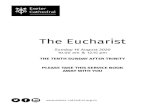 The Eucharist - exeter-cathedral.org.uk · 10.00am The Eucharist with antor and Organ in the Nave 12.15pm The Eucharist with antor and Organ in the Nave 4.00pm Evensong with antor