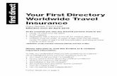 Your First Directory Worldwide Travel Insurance · 2020. 8. 14. · Your First Directory Worldwide Travel Insurance Policy Number FD070104M Effective from 20 April 2019 Please take