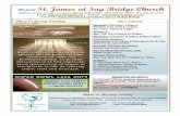 Historic St. James at Sag Bridge Church · 1/27/2019  · MONDAY, JANUARY 28TH – ST.THOMAS AQUINAS 8:15 AM Thomas LeGrand TUESDAY, JANUARY 29TH 8:15 AM For All the Poor Souls in