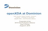 openXDA at Dominion · Dominion Traditional FL Method Step 3 •Open event records in viewer and perform manual FL analysis This step takes largest amount of time (assuming Step 1