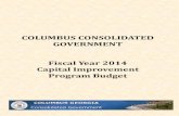 COLUMBUS CONSOLIDATED GOVERNMENT Fiscal Year 2014 … · INTRODUCTION CAPITAL PROJECTS BACKGROUND The Columbus Consolidated Government (“CCG”) has operated a capital program since