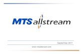 MTS Allstream 1x1 book. Sept 13 2011.Final Allstream … · $1.665 B to $1.765 B $550 M to $590 M $110 M to $150 M 16% to 18% of revenues MTS Allstream: Strong foundation, strong