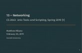 13 – Networking - CS 2043: Unix Tools and Scripting ... · 13 – Networking - CS 2043: Unix Tools and Scripting, Spring 2019 prevSemesters Author: Matthew Milano Created Date: