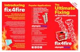 Popular Applications The Ultimate Fixing - Olympic Fixings · for every tradesman, versatility & conformity all in one ﬁ xing. OLYMPIC FIXING PRODUCTS LIMITED 1-4 Venture Court,