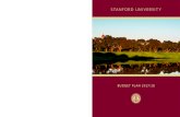 Stanford University Budget Plan 2017/18 · 2018. 5. 10. · STANFORD UNIVERSITY BUDGET PLAN 2017/18. EXECUTIVE SUMMARY iii EXECUTIVE SUMMARY To The Board of Trustees: It is a pleasure