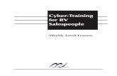 Cyber-Training for RV Sales - salestrainingstore.net · Cyber-Training for RV Salespeople © Michael Learning Group All rights reserved. No part of this program can be reproduced