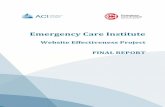 Emergency Care Institute · 1.1 About the ECI and its website resources 5 1.2 The goal of this project is to increase the effectiveness of the ECI website 5 1.3 Phase 1: Analyse website