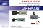 GIA 0420 VO(T) GIA 0420 WK(T) GIA 0420 M12(T) · The GIA 0420 VO(T), GIA 0420 M12(T) and GIA 0420 WK(T) are microprocessor controlled display devices for 4..20 mA input signals. They