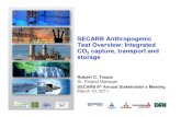 SECARB Anthropogenic Test Overview: Integrated CO capture ... · Capture Project Scope and Objectives • Scope: – DtttDemonstrate post-combti t fCObustion capture of CO 2 fPltB