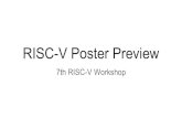 RISC-V Poster Preview · Mohamed Shalan, Ph.D., Ahmed Agiza, Ahmed ElShafey, Karim Hasebou, Mohamed Gaber, Veronia Bahaa The American University in Cairo Sherief Reda, Ph.D. -- Brown
