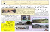 W No longer a dream, now a reality! Kilmurry Museum ... Newsletter Winter 2014.pdf · €410,873 In Grant Aid by West Cork Development Partnership under the Rural Development Programme