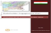 Stakeholder Engagement Plan - World Bank · 2 Stakeholder Engagement Plan Off-Grid Solutions (last-mile connections) in Khatlon region OSHC "Barqi Tojik" Off-grid solutions for electrification