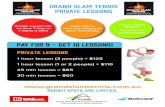 Pay for 9 - get 10 lessonS!grandslamtennis.com.au/wp-content/uploads/2019/02/27/Grand-Sla… · 30 min lesson = $60 Pay for 9 - get 10 lessonS! Title: Grand Slam Tennis - Private