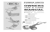& Gardening Attachments OWNERS · POWER UNITS & Gardening Attachments OWNERS USE & CARE MANUAL CODE NUMBER 90103079 EDITION 01.11 M O D E L S NEW HANDLEBARS 710 GARDENER 712 RENTAL