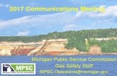 2017 Communications Meeting - Michigan · 2017. 4. 19. · atmospheric corrosion inspection documentation for below-grade valves in structures, station piping, and inside meters.