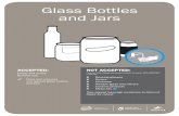 Glass Bottles and Jars - AWARE Whistler Glass Bottles and Jars ACCEPTED: Empty and rinsed Remove lids