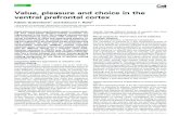 Value, pleasure and choice in the ventral prefrontal cortex and... · Value, pleasure and choice in the ventral prefrontal cortex Fabian Grabenhorst1 and Edmund T. Rolls2 1University