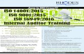 ISO 14001-2015 Internal Auditor Training March 2017 - Copyrhodespublic.rhodesstate.edu/webprojects/media/pdf... · 2.ISO 14001:2015 Internal Auditor Training (8:30 AM-4:30PM Each