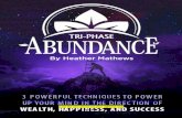 Tri-Phase Abundance: 3 Powerful techniques to …€¦ · Web viewYou can learn to think like a rich person, and therefore become rich. Choose yourself by prioritizing your dreams.