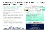 Continue Getting Customers After The Event! · 2019. 10. 28. · Continue Getting Customers After The Event! Be A Part Of The NFMT Orlando 2019 Recap eBook Opportunity Continue your