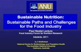 Sustainable Nutrition: Sustainable Paths and …...Future 1800 1900 2000 Infectious diseases Obesity Urban air pollution Road trauma Greenhouse gas emissions climate change health