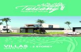 VILLAS - 2 STOREY - Tuscany Residence Aruba...VILLAS - 2 STOREY - LOTS 12, 13 & 16 porch only at lot 16 Peil=0,00 ground floor 3100+P first floor 6200+P 02 top roof edge 6000+P rooftop