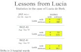 Lessons from Luciagill/Hovo-criminalistiek-statistiek-2.pdf · geïnterpreteerde medische gegevens en een kwaadwillende lezing van het dagboek van Lucia de B. Feitelijk is er een