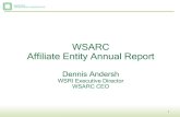 WSARC Affiliate Entity Annual Report - Wright State University · Overall very good report. • We are meeting the expectations of the Third Frontier 2010 Research and Development