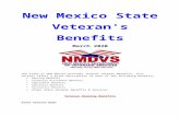 New Mexico State Veteran's Benefits€¦ · Web viewNew Mexico State Veteran's Benefits March 2020 The state of New Mexico provides several veteran benefits. This section offers a