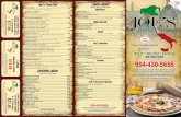 Eat In • Take Out • Catering - Joes Pizza and Pasta · 2016. 11. 21. · large cheese pizza $10.95 eat in • take out or delivery with coupon only. not valid with any other offer.