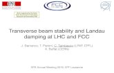 Transverse beam stability and Landau damping at LHC and FCC€¦ · FCC-hh: upgrade of the octupole magnet system (a factor 50 more strength is required due to energy increase) FCC-hh