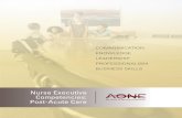 AONE Nurse Executive Competencies: Post-Acute Care · 3 AONE NURSE EXECUTIVE COMPETENCIES: POST-ACUTE CARE ©2015 The American Organization of Nurse Executives Beyond the hospital