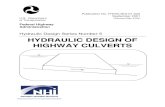 Hydraulic Design Series Number 5 HYDRAULIC DESIGN OF ... · Hydraulic Design series No. 5 combines culvert design information previously contained in Hydraulic Engineering Circulars