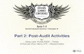 Part 2: Post-Audit Activities · ★Share post-audit experiences ★Walk through post-audit phase – Case examples of activities Preparing and fulfilling document requests: CAR,
