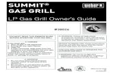 SUMMIT GAS GRILL… · Liquid propane gas is not natural gas. The conversion or attempted use of natural gas in a liquid propane unit or liquid propane gas in a natural gas unit is