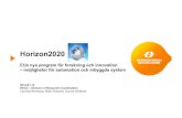 Horizon2020 RECO AR 2014-01-14 webb - Automation Region€¦ · CONCERTO - Guaranteed Component Assembly with Round Trip Analysis for Energy Efficient High-integrity Multi-core Systems
