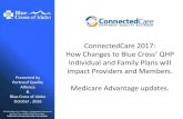 ConnectedCare 2017: How hanges to lue ross’ QHP Individual ... · ConnectedCare 2017: How hanges to lue ross’ QHP Individual and Family Plans will impact Providers and Members.