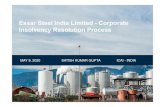Essar Steel India Limited - Corporate Insolvency Resolution Processecpl.live/icai/cibc/09052020/Essar_Steel_ICAI_May_9_2020.pdf · 2020. 5. 9. · 2 Overview: Essar Steel India Limited