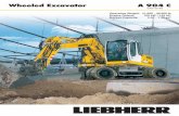 Wheeled Excavator A 904 C - Power Equipment Company · sectioning together with the positioning of the Lieb-herr engine, mounted at a transversal angle directly in front of the counterweight.