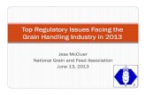 Top Regulatory Issues Facing the Grain Handling …...Most Frequently Cited OSHA Standards in Gi Hi Idl dtGrain Handling Industry Most freqqyuently cited standards in 1910.272 include: