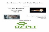 Presents its 3rd All Breeds - capitalcats.weebly.com · Welcome to the third show of our small all breeds club with a strong interest in the Forest Cat breeds – the Maine Coon,