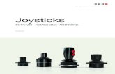 Joysticks - eao · EAO joystick control-lers also offer the potential for applications in construction and agricultural machinery and vehicles as well as police, fire-fighting and