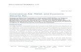 Coronavirus Aid, Relief, and Economic Security Act · 2020. 3. 30. · -4- Coronavirus Aid, Relief, and Economic Security Act March 29, 2020 Third, CESA authorizes up to $17 billion