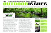 THE LAND CONSERVANCY OF NEW JERSEY OUTDOORISSUES · Update NANCY CONGER WEST BROOK PRESERVE WELCOME TO THE ... He works on Open Space and Recreation Plans for townships in Essex,