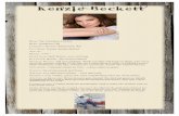 Kenzie Beckett - WordPress.com · 2013. 10. 23. · Book: The Christmas Cowboy Born: Pendleton, OR Currently resides: Kennewick, WA Full name: Kenzie Amelia Beckett age: 27 HeigHt: