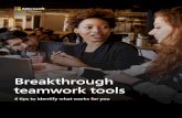 Breakthrough teamwork tools · 2020. 8. 6. · 2016, Information Age. Chapter 01. Communicate without effort Chapter 02. Be more productive through better integration Chapter 03.