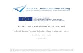 ECSEL Joint Undertaking (ECSEL JU) Multi ... - ec.europa.eu · Initial version : 2.0 03.02.2015 Alignment with the amendments to the general MGA adopted by Commission Decision C(2014)6870