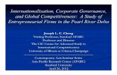 Internationalization, Corporate Governance, and Global … · 2018. 5. 14. · Internationalization, Corporate Governance, and Global Competitiveness: A Study of Entrepreneurial Firms