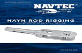 HAYN ROD RIGGING Rod Rigging - Version RR17.0… · HAYN MARINE BY HAYN ENTERPRISES, LLC tel 800.346.4296 fax 800.441.4296 5 Hayn Part # NAVTEC # W - Rod Size Rod Diameter Minimum